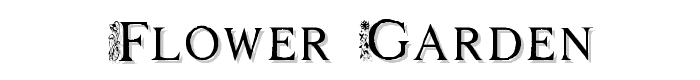 FLOWER GARDEN font